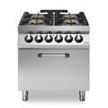 Gas range pressed worktop, 4 burners, electric convection oven R90/80CFGEV ROC900