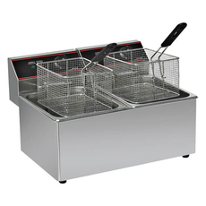 Electric countertop fryer 2x8L KROBE