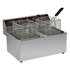 Electric countertop fryer 2x8L KROBE