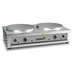 Κρεπιέρα ηλεκτρική διπλή Ø40cm με συρτάρι ITAL0013