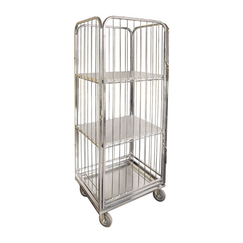 Galvanized cage trolley 600x700x1800