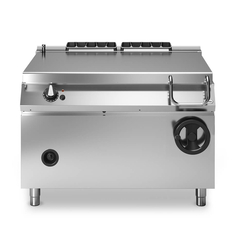 Ανατρεπόμενο τηγάνι αερίου 120L χειροκίνητο AISI 304 R90/120BRG/120Χ/S ROC900