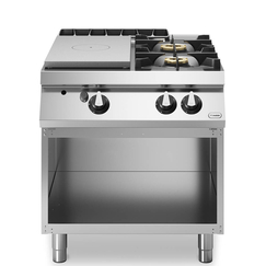 Solid top αερίου 7kW & 2 φλόγ. (1x6kW+1x10kW) με ανοικτή βάση R90/80TPPGF/A ROC900