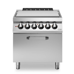 Solid top ηλεκτρ. 10kW (4x2,5kW) με στατικό ηλεκτρικό φούρνο 2/1 6kW R70/80TPFE ROC700