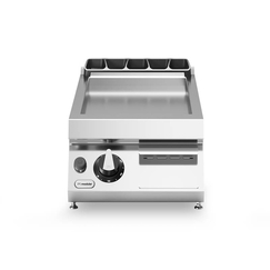 Εστία-πλατό αερίου 10,5kW μονή λεία επιφ. χρωμίου επιτραπ. R90/40FTG/CL/T ROC900