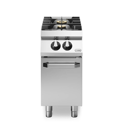 Κουζίνα αερίου 2 φλόγ. (3,5kW+6kW) σε βάση με πόρτα R70/40PCG/P ROC700