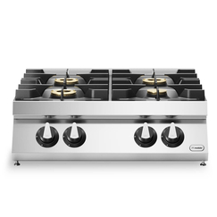 Κουζίνα αερίου 4 φλόγ. (1x3,5kW+3x6kW) επιτραπ. R70/80PCG/T ROC700