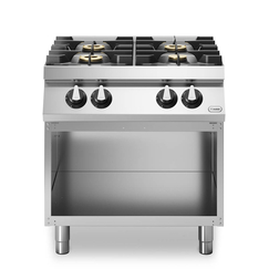 Κουζίνα αερίου 4 φλόγ. (1x3,5kW+3x6kW) με ανοικτή βάση R70/80PCG/A ROC700