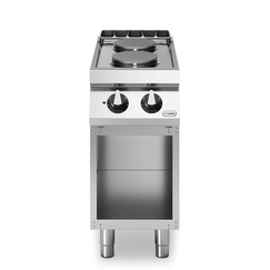 Κουζίνα ηλεκτρική 2 στρογγ. εστίες (2x2,6kw) με ανοικτή βάση R70/40PCE/A ROC700