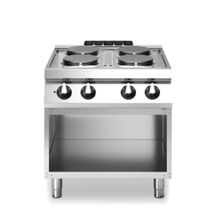 Κουζίνα ηλεκτρική 4 στρογγ. εστίες (4x2,6kw) με ανοικτή βάση R70/80PCE/A ROC700