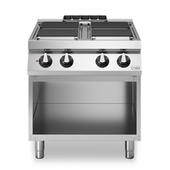 Κουζίνα ηλεκτρική 4 τετραγ. εστίες (4x4kW) με ανοικτή βάση R90/80PCEQ/A ROC900