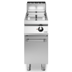 Φριτέζα αερίου 1x13L ελεύθ. δεξαμ. 12kW σε βάση με πόρτα R90/40FRGL/1V13/P ROC900