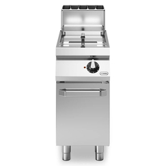 Φριτέζα αερίου 1x17L ελεύθ. δεξαμ. 16kW σε βάση με πόρτα R90/40FRGL/1V17/P ROC900