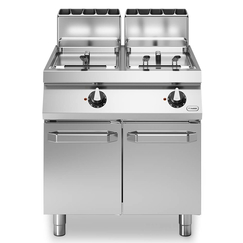 Φριτέζα αερίου 2x17L ελεύθ. δεξαμ. 32kW σε βάση με 2 πόρτες R90/80FRGL/2V17/P ROC900