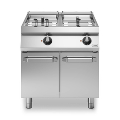 Φριτέζα ηλεκτ. 2x17L 32kW περιστρ. αντιστ. σε βάση με 2 πόρτες R70/80FRER/2V17/P ROC700