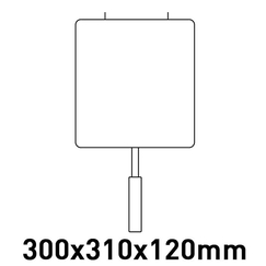 Καλάθι full size διάσταση 300x310x120mm για φριτέζες αερίου 17L ελεύθ. δεξαμ. ROC700-ROC900-ROC1100