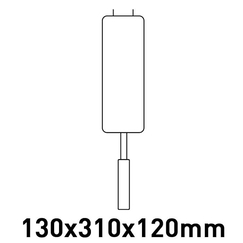 Καλάθι 1/2 (130x310x120mm) για φριτέζα 8L ROC700/ROC900 MO01991601005