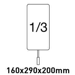 Καλάθι 1/3 καθέτο (160x290x200mm) βραστήρα ζυμαρικών ROC700/ROC900 MO01991001003