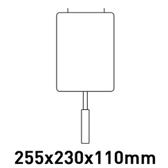 Καλάθι full size (255x230x110mm) για φριτέζα 8L FUN600 MO01211601000