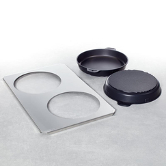 Rational Σετ μεγάλα ταψιά-τηγάνια ø25cm (60.73.272) με τη βάση στήριξης (60.73.287)