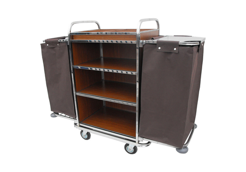 Τρόλεϊ ορόφων με 2 σάκους inox