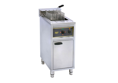 High-power 16 L electric deep fryer with oil filtration system