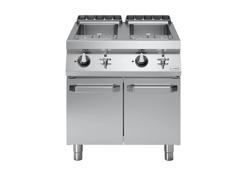 Βραστήρας ζυμαρικών αερίου 2x40L σε βάση με 2 πόρτες R90/80CPG/2V40/P ROC900