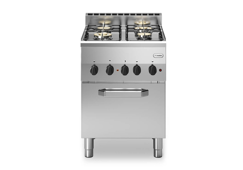 Gas range, 4 burners, electric convection oven F60/60CFGE FUN600