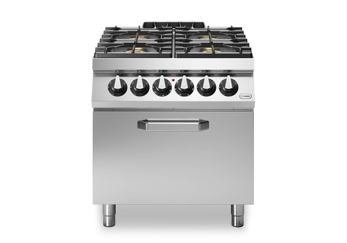Gas range enamelled containers, 4 burners, electric convection oven R90/80CFGEBV ROC900
