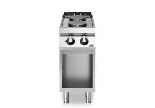 Electric range, 2 round plates, on open cabinet R70/40PCE/A ROC700