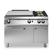 Gas solid top, 2 burners pressed worktop, gas oven R90/120TPFG ROC900
