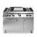 Gas solid top, 4 burners pressed worktop, gas oven R90/120TPPFGF/P ROC900