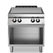 Solid top ηλεκτρ. 13,6kW (4x3,4kW) με ανοικτή βάση R90/80TPE/A ROC900