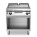 Gas griddle, smooth polished chromed plate, on open cabinet R70/80FTG/CL/A ROC700