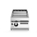 Gas griddle, smooth polished chromed plate, top R70/40FTG/CL/T ROC700