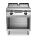 Electric griddle, smooth polished chromed plate, on open cabinet R70/80FTE/CL/A ROC700