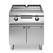 Electric griddle, smooth polished chromed plate, on cabinet with doors R70/80FTE/CL/P ROC700