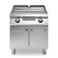 Electric griddle, smooth polished chromed plate, on cabinet with doors R90/80FTE/CL/P ROC900