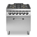Gas range enamelled containers, 4 burners, electric convection oven R90/80CFGEBV ROC900