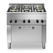 Gas range, 5 burners, electric convection oven F60/90CFGE FUN600