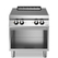 Induction plate, 4 cooking zones, on open cabinet R70/80IND/A ROC700