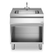 Neutral unit with sink, on open cabinet R90/80LA/A ROC900