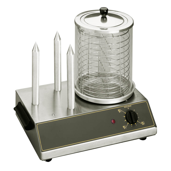 Βραστήρας ατμού για Hot Dog με 3 θερμοσωλήνες