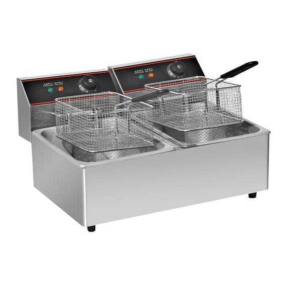 Φριτέζα ηλεκτρική επιτραπέζια 2x6L KROBE