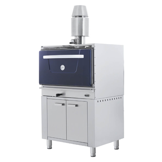 Φούρνος κάρβουνου με αποθηκευτικό χώρο