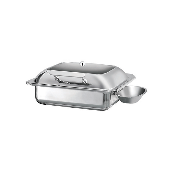 Επαγωγικό chafing dish 2/3 με γυάλινο καπάκι