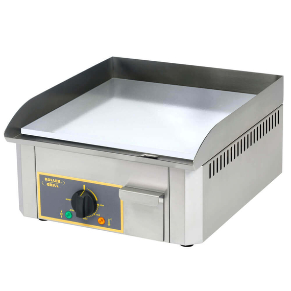 Εστία-πλατό ηλεκτρική ROLLER GRILL PSR400EI με λεία ανοξείδωτη επιφάνεια