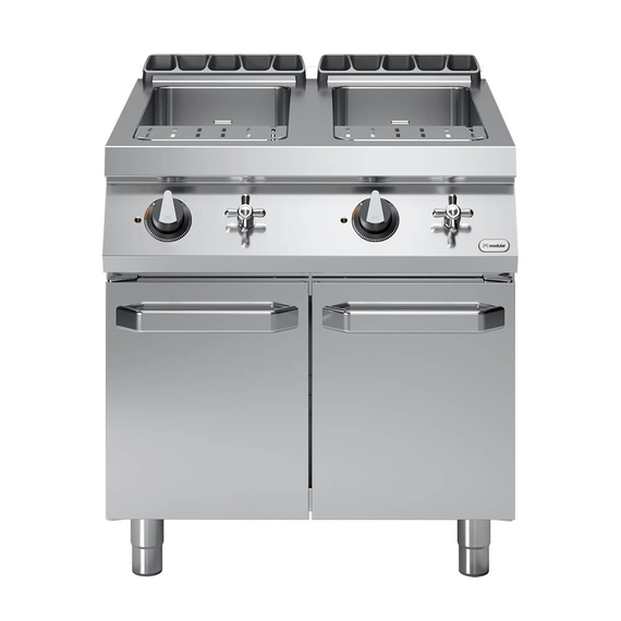 Βραστήρας ζυμαρικών αερίου 2x40L σε βάση με 2 πόρτες R90/80CPG/2V40/P ROC900