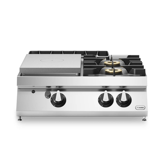 Solid top αερίου 6kW & 2 φλόγ. (2x6kW) επιτραπ. R70/80TPPGF/T ROC700