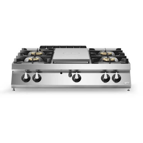 Solid top αερίου 7kW & 4 φλόγ. (1x6kW+3x10kW) επιτραπ. R90/120TPPGF/T ROC900